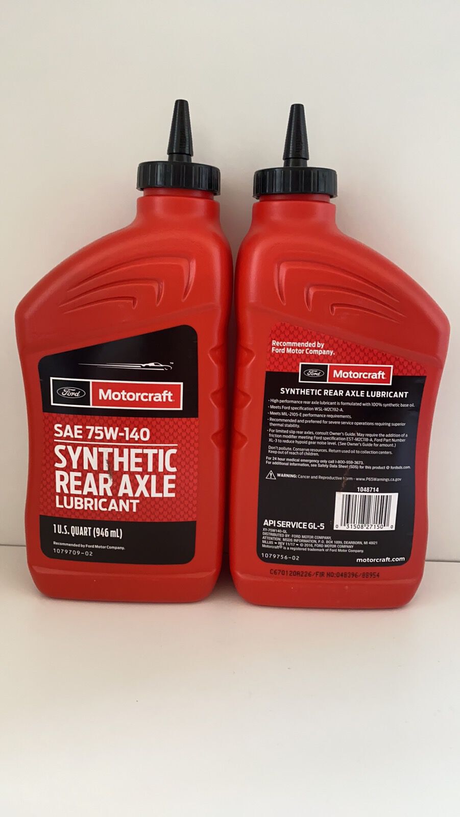 Масло в раздаточную коробку на Ford: каталожный номер XY75W140QL Ecosport